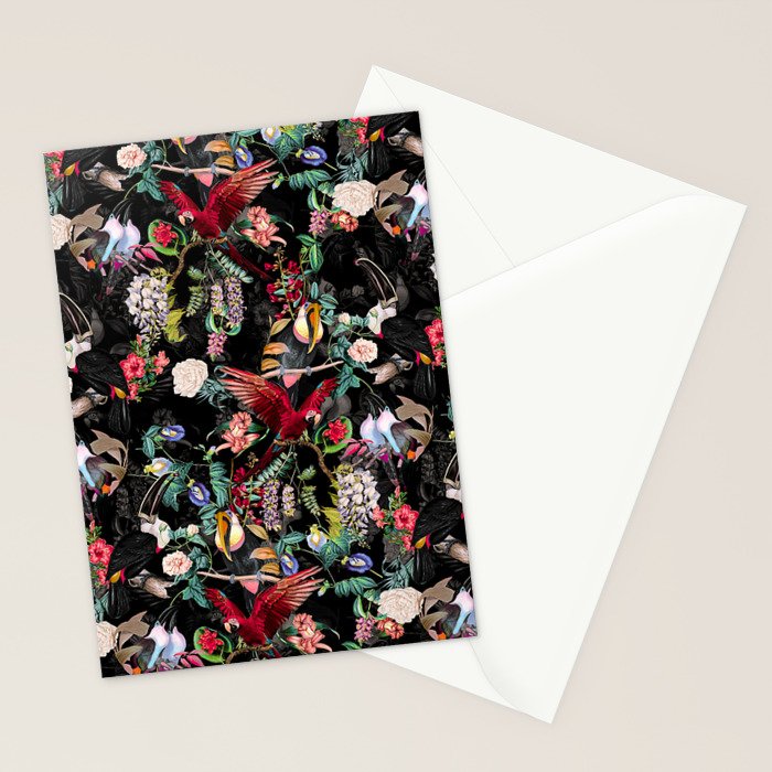 Floral and Birds IX Stationery Card Gallery Image 2