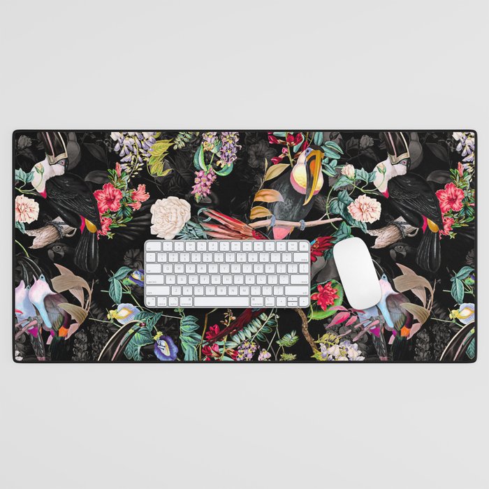Floral and Birds IX Desk Mat Gallery Image 1