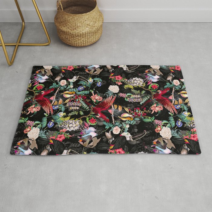 Floral and Birds IX Rug Gallery Image 1