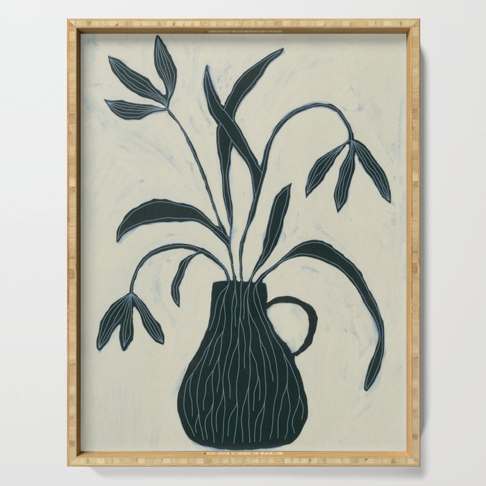 Floral Shadows V.1 Serving Tray Gallery Image 1