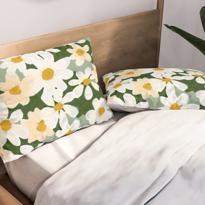 Field Daisies Pillow Sham Gallery Image 2