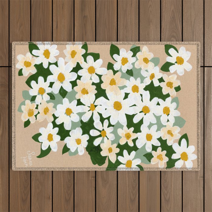Field Daisies Outdoor Rug Gallery Image 1