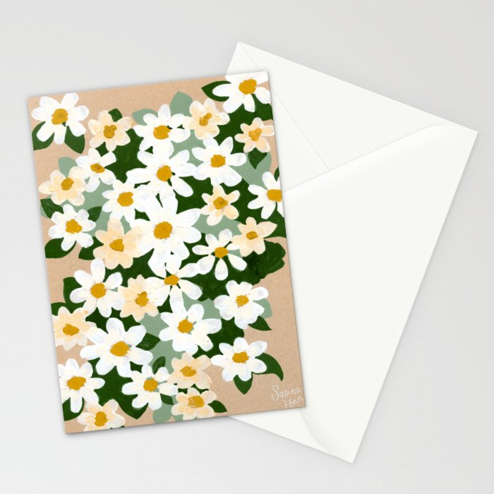 Field Daisies Stationery Card Gallery Image 2