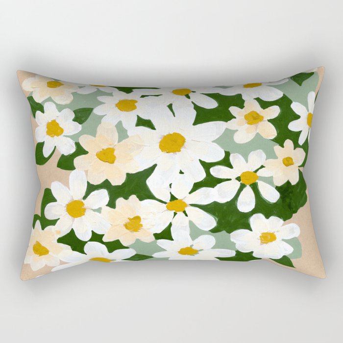 Field Daisies Rectangular Pillow Gallery Image 2