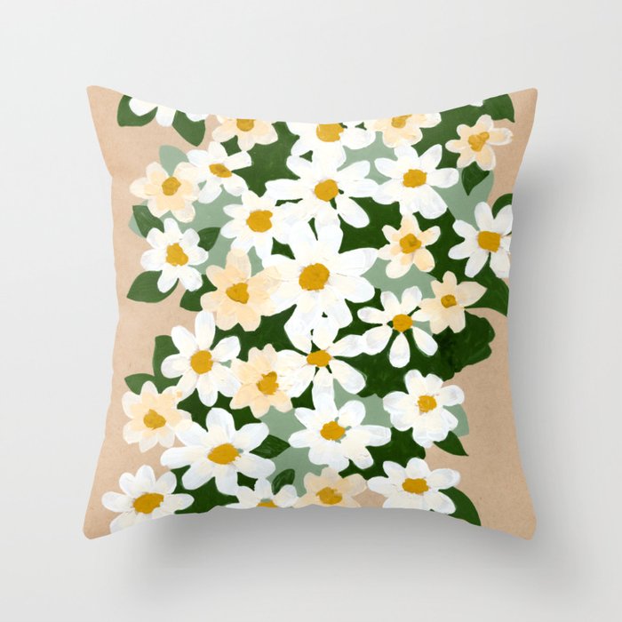 Field Daisies Throw Pillow Gallery Image 6