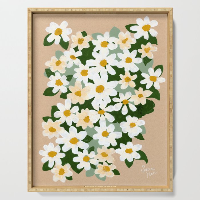 Field Daisies Serving Tray Gallery Image 1