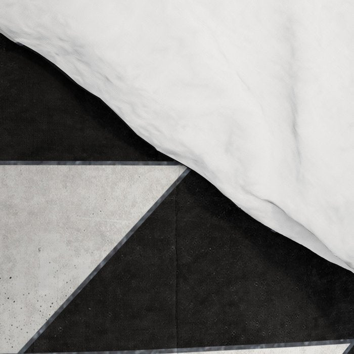 Urban Tribal Pattern No.14 - Aztec - Black Concrete Comforter Gallery Image 4