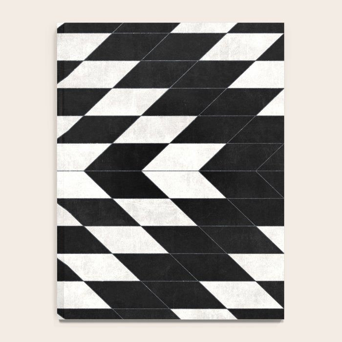 Urban Tribal Pattern No.14 - Aztec - Black Concrete Notebook Gallery Image 4