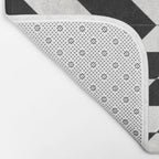 Urban Tribal Pattern No.14 - Aztec - Black Concrete Bath Mat Gallery Image 2