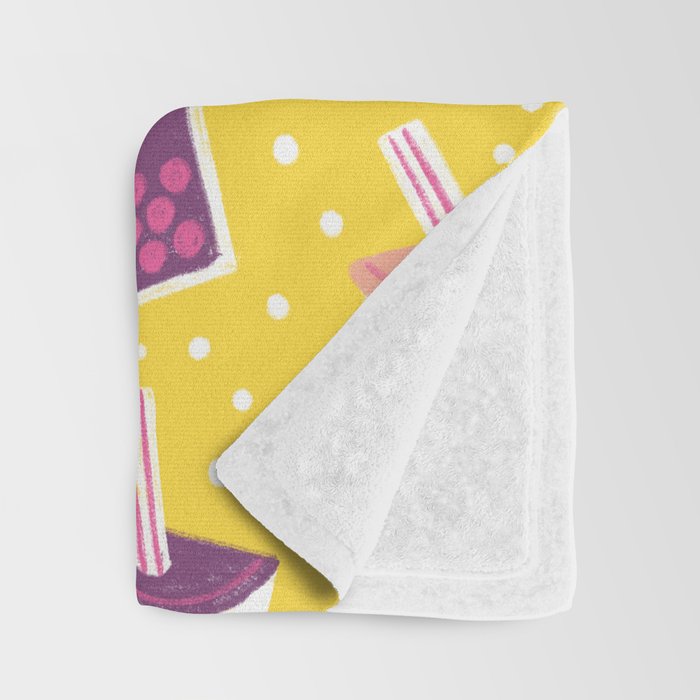 Bubble Tea Boba Pattern Throw Blanket Gallery Image 3