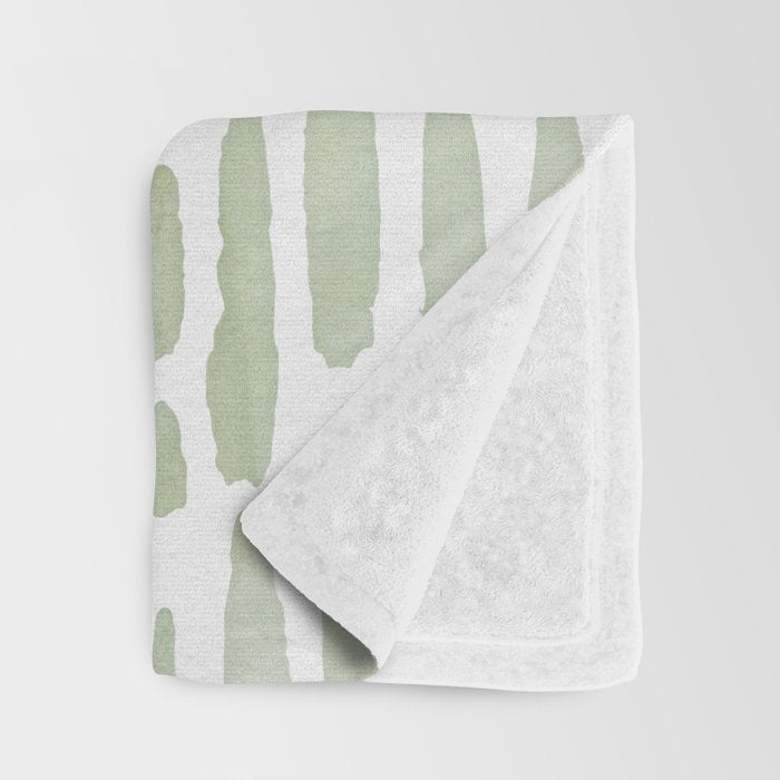 Sage Green Throw Blanket Gallery Image 3
