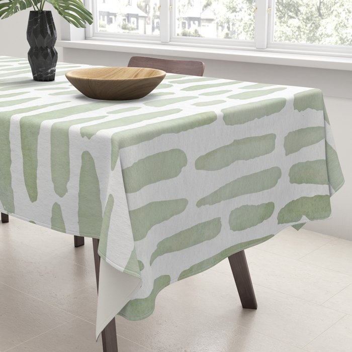 Sage Green Tablecloth Gallery Image 3
