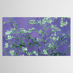 Vincent van Gogh "Almond Blossoms" (edited purple) Tablecloth Gallery Image 2