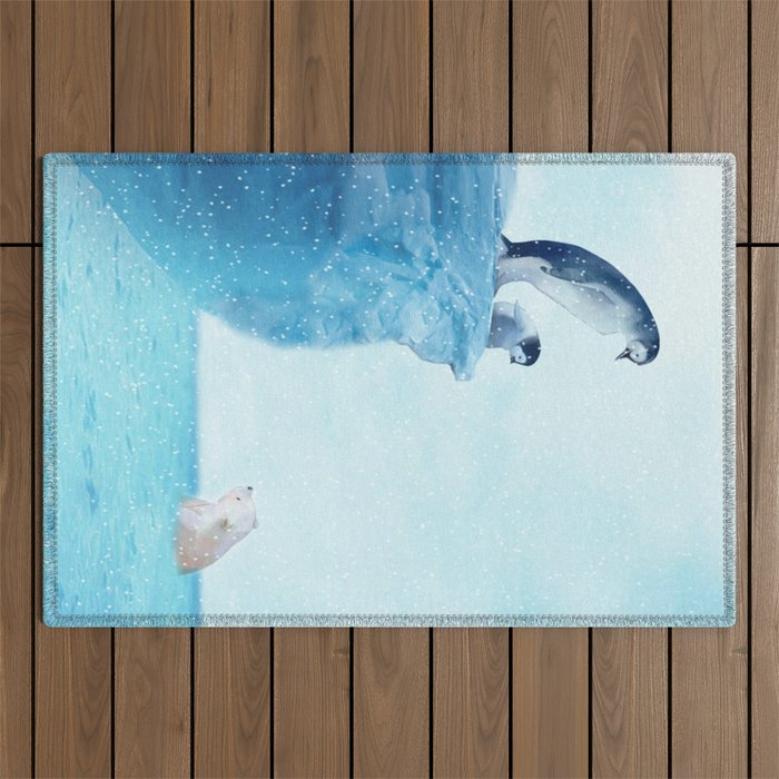 Penguins Outdoor Rug Gallery Image 1
