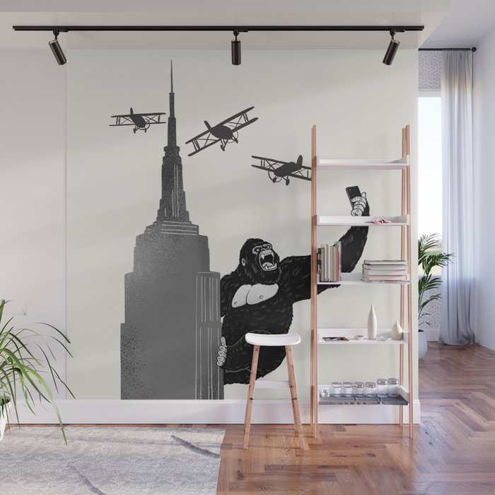 Selfie King Kong Wall Mural Gallery Image 1