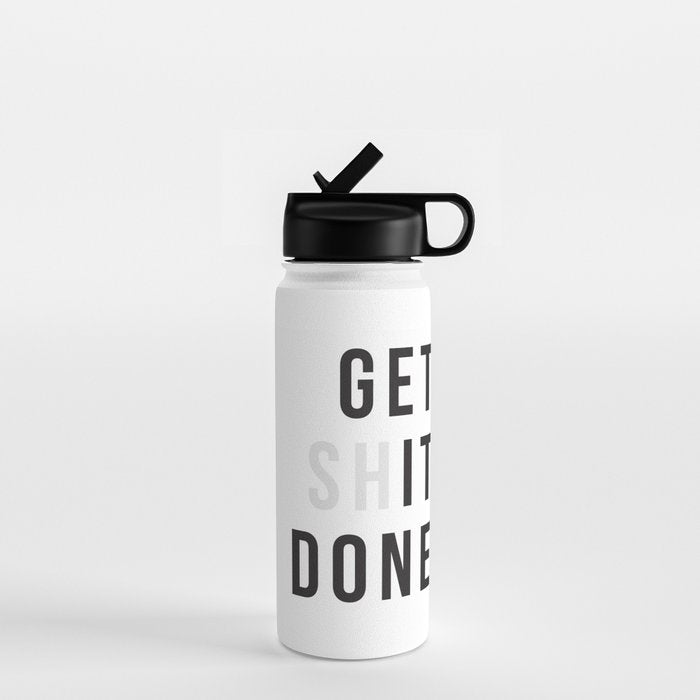 Get Sh(it) Done // Get Shit Done Water Bottle Gallery Image 1