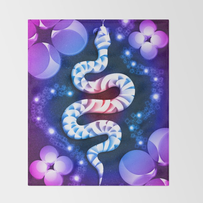 Happy Chinese Snake Year 2025! Throw Blanket Gallery Image 2