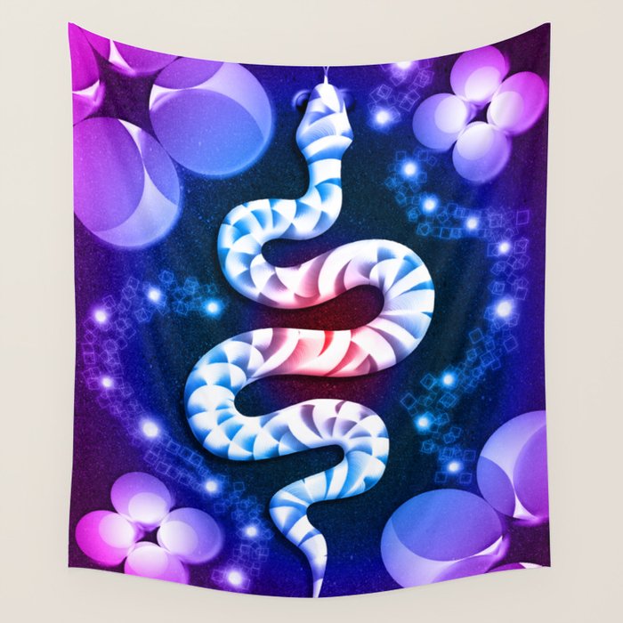 Happy Chinese Snake Year 2025! Wall Tapestry Gallery Image 1