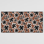 Black Florals #2 Desk Mat Gallery Image 3
