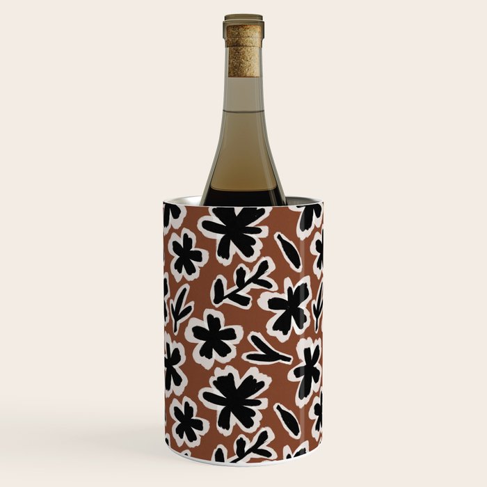 Black Florals #2 Wine Chiller Gallery Image 1