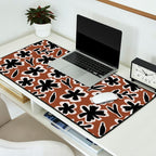 Black Florals #2 Desk Mat Gallery Image 2