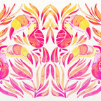 Tropical Toucans - Pink & Melon OmbrÃ© Coffee Mug Gallery Image 2