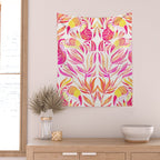 Tropical Toucans - Pink & Melon OmbrÃ© Wall Tapestry Gallery Image 2