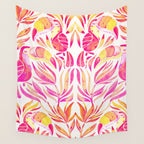 Tropical Toucans - Pink & Melon OmbrÃ© Wall Tapestry Gallery Image 4