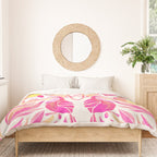 Tropical Toucans - Pink & Melon OmbrÃ© Duvet Cover Gallery Image 3