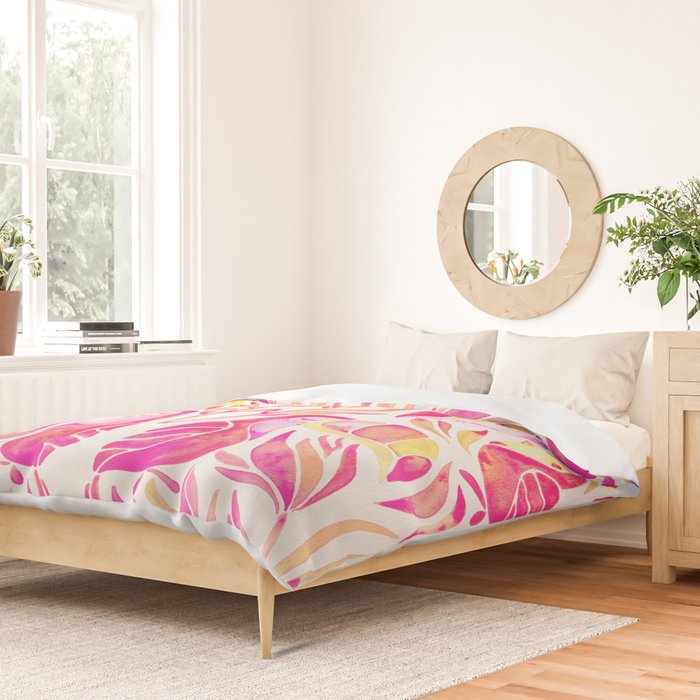 Tropical Toucans - Pink & Melon OmbrÃ© Duvet Cover Gallery Image 2