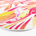 Tropical Toucans - Pink & Melon OmbrÃ© Bath Mat Gallery Image 3