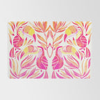 Tropical Toucans - Pink & Melon OmbrÃ© Rug Gallery Image 2
