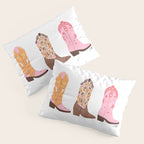 Pink Cowboy Boots  Pillow Sham Gallery Image 3