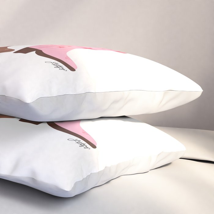 Pink Cowboy Boots  Pillow Sham Gallery Image 3