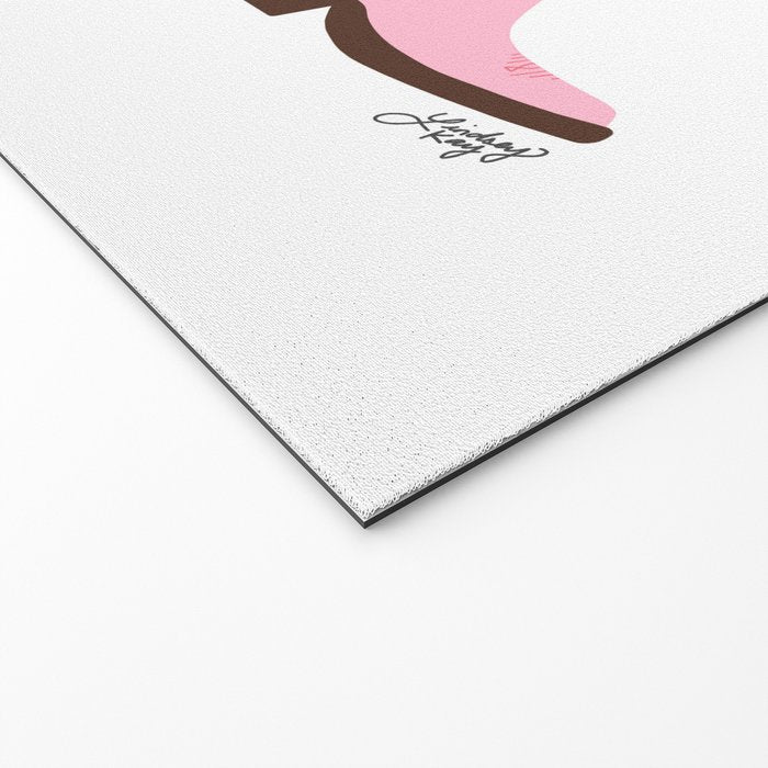 Pink Cowboy Boots  Welcome Mat Gallery Image 2