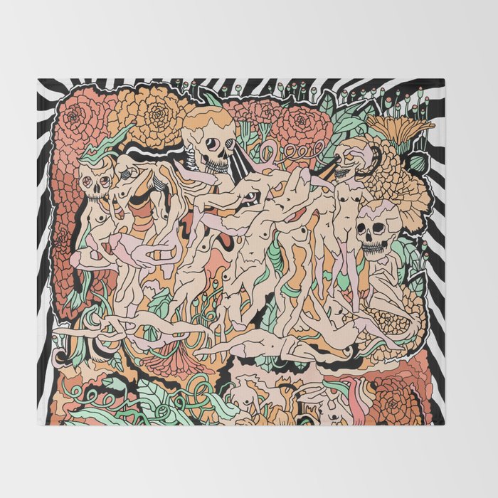 m a r i g o l d Throw Blanket Gallery Image 2