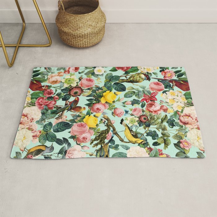 Floral and Birds III Rug Gallery Image 1