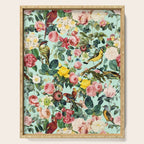 Floral and Birds III Serving Tray Gallery Image 1