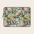 Floral and Birds III Laptop Sleeve Gallery Image 1