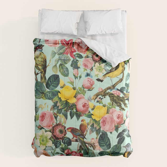 Floral and Birds III Comforter Gallery Image 6