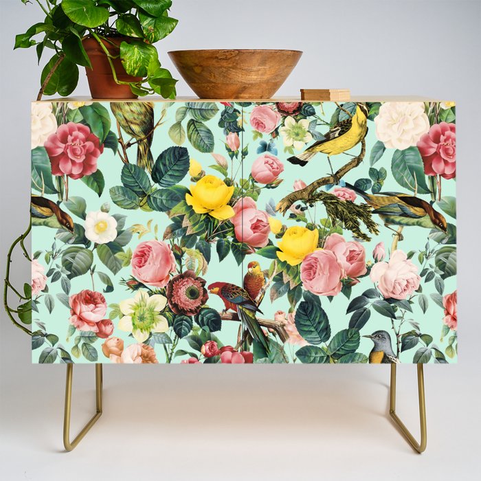 Floral and Birds III Credenza Gallery Image 1