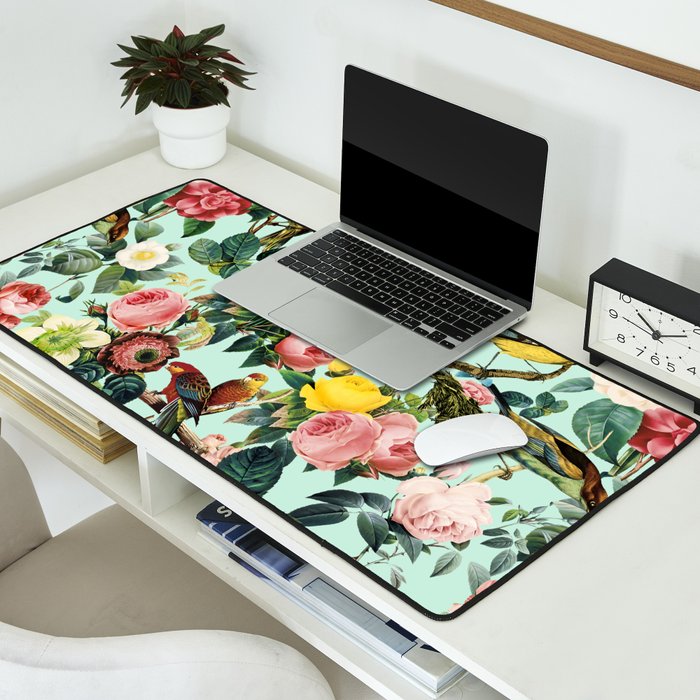 Floral and Birds III Desk Mat Gallery Image 2