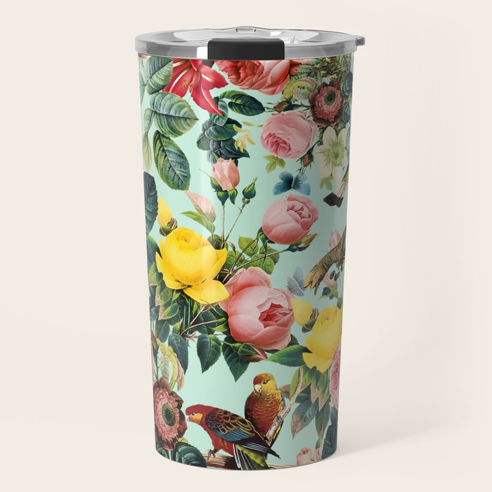 Floral and Birds III Travel Mug Gallery Image 1