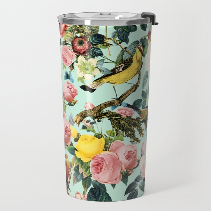 Floral and Birds III Travel Mug Gallery Image 2