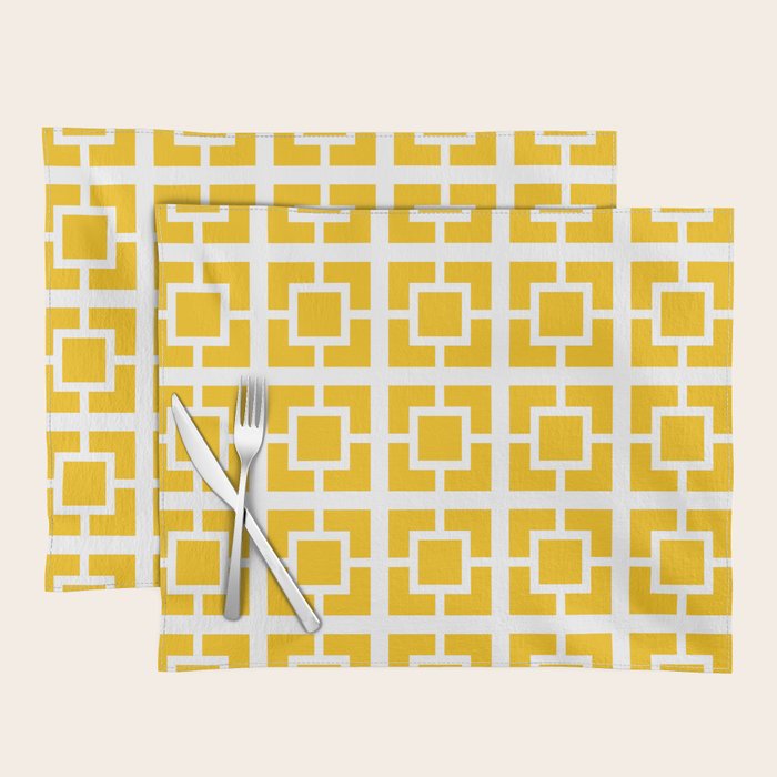 Mid Century Pattern 01A Placemat Gallery Image 1