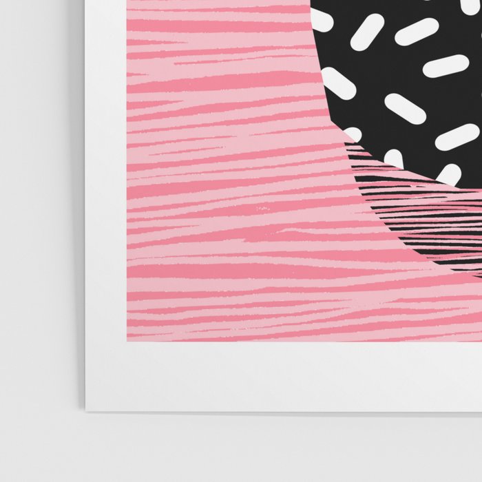 Edgy - wacka potted indoor house plant hipster retro throwback minimal 1980s 80s neon pop art Poster Gallery Image 3