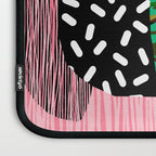 Edgy - wacka potted indoor house plant hipster retro throwback minimal 1980s 80s neon pop art Laptop Sleeve Gallery Image 3