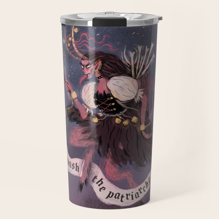 Krampus â Smash the Patriarchy Travel Mug Gallery Image 1