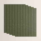 Lines #5 (Olive Green) Wrapping Paper Gallery Image 3