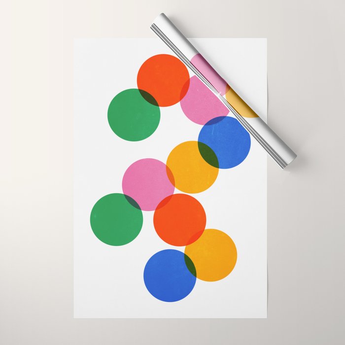 Bauhaus Circle Study Wrapping Paper Gallery Image 1